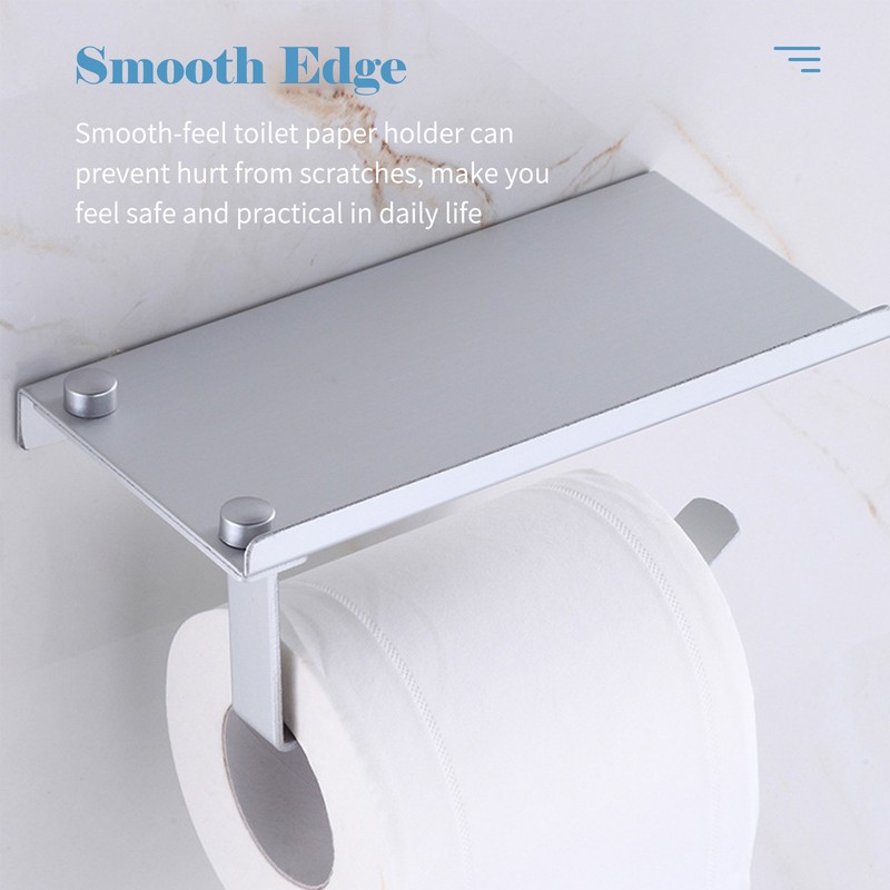 5PCS Bathroom Hardware Set Towel Bar Toilet Paper Holder 2
