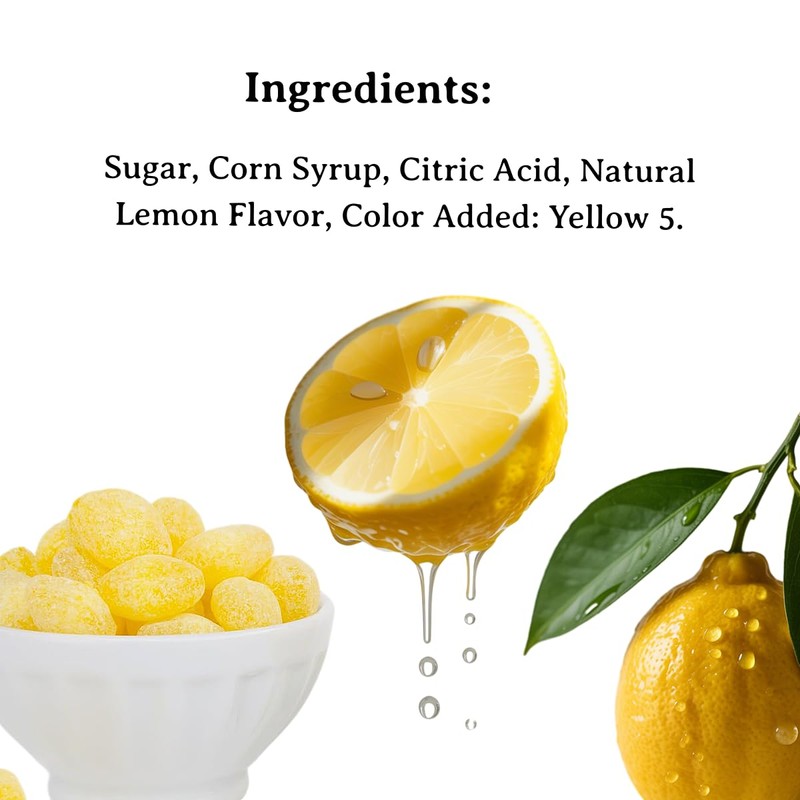 Lemon Drops Old Fashioned Sanded Hard Candy - 2.5 lb