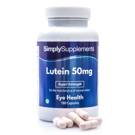 Lutein 50mg - Geeignet für Veganer - 180 Kapseln - SimplySupplements