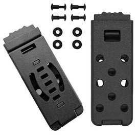 SquEqu 2 Pack Knife Sheath Belt Clips with Chicago Screws Duty Scabbard Clip Bracket Holder K Holster Belt Clip for Kydex Sheath Kydex Holster Mag Pouches Tactical Belt EDC Tool Camping Gun Belts