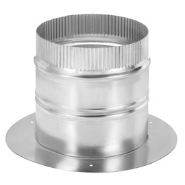 PATIKIL 6" Round Duct Collar, Galvanized Duct Connector Flange Pipe Collar Take Off Collar for Flexible or Rigid Ducts, Heating Cooling Ventilation Exhaust Fan Vent Systems