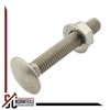 Round-Head Screws with Flange Nuts (with Locking Toothing) – M8