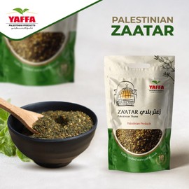 Yaffa – Premium Palestinian Zaatar Thyme Mix – 150g - Vegan – Non GMO – No Additives – Traditional Mediterranean Blend for Rich Flavors in a Re-Sealable Bag - Product of Palestine