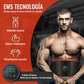 Estimulador de ABS, Cinturón de Tonificación Abdominal