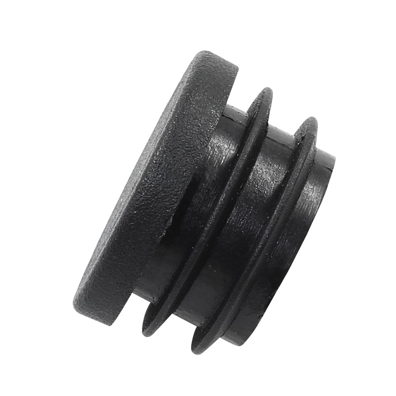 Kyuionty 40 Pack 7/8" Round Black PE Plastic Plugs for