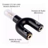 Huaxin Mayoreo 20pzs Divisor De Audio 3.5mm Micrófono Audifonos