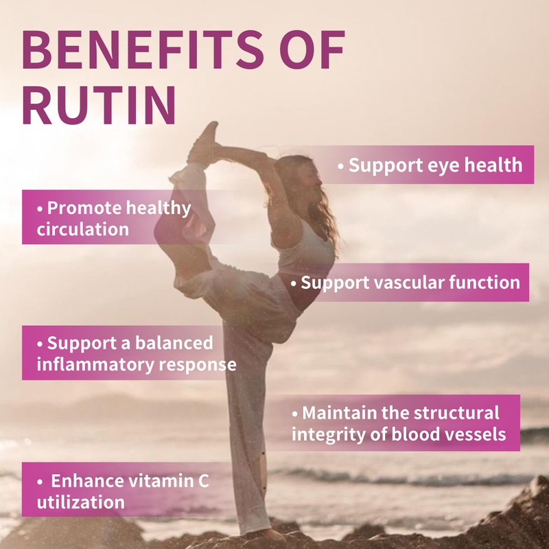 Total Natural Rutin 50mg 90 Tablets [1 Bottle], Help Absorb