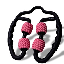 BodyRest Muscle Massage Roller, Fascia Roller & Massager. Well-being for your neck and shoulder, thighs, legs, arms and feet. Experience relaxation, self-massage and the world of fascia., pink