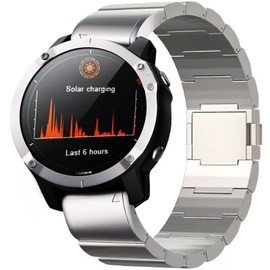 synsing Magnetic Titanium Bracelet 26 mm Metal Quick Release Bracelet Compatible with Fenix 8 51 mm/Enduro 3 51 mm/7X Pro/6X Pro/7X Solar/7X Sapphire Solar