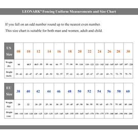 LEONARK 350N Fencing Sport Pants Knickers Jacket Vest Waistcoat for Foil Epee Saber - Unisex Fencing Uniform