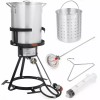 Barton 6pc Gas stove Turkey Deep Fryer boile Aluminum Pot