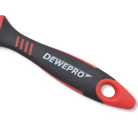 DEWEPRO® Flat Paint Brush Set of 5 – Flat Varnishing Brush / Glaze Brush with Light China Bristles and Ergonomic 2-K Handle