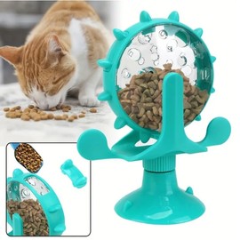 PELLUM Smart IQ Boosting Puzzle Feeder, Interactive Cat Treat Puzzle, Engaging Interactive Cat Toy for Mental Stimulation & Slow Feeding (Blue)