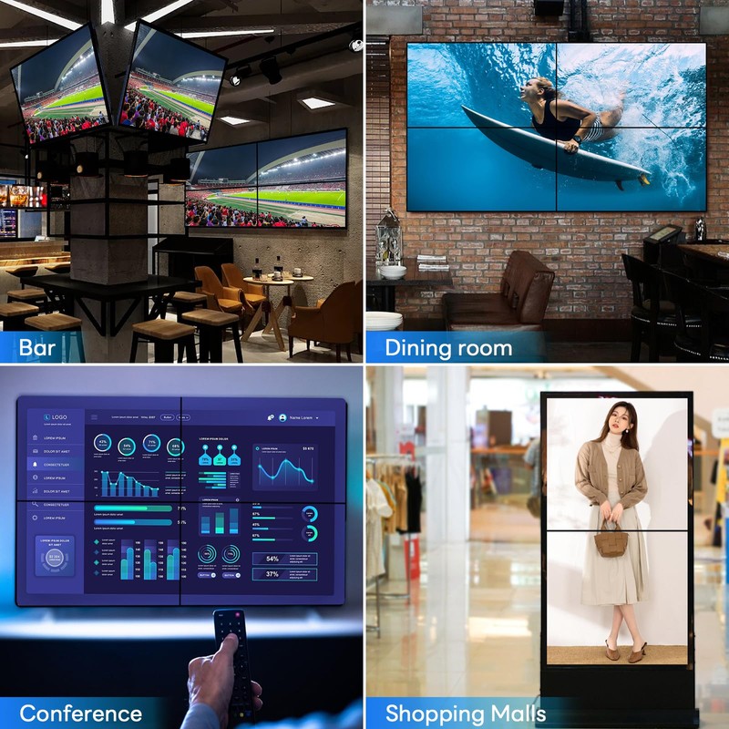 BOOBRIE Video Wall Controller 2X2, Video Wall Processor 4K x