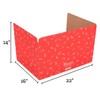 Really Good Stuff Large Privacy Shields Set of 12, Red,
