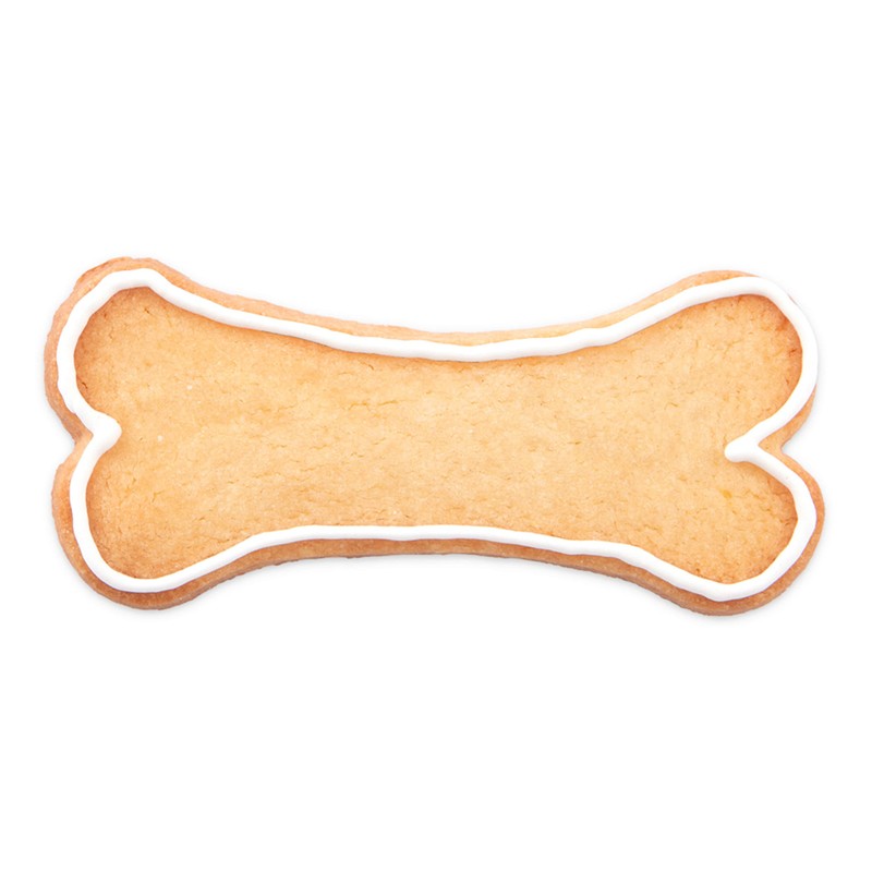 Staedter Bone Shape Cookie Cutter, Silver, 9.5 cm