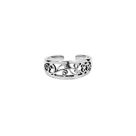 NKlaus Thalia 7202 925 Sterling Silver Celtic Gothic Toe Ring, Silver, No Gemstone