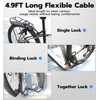 Fingerprint Bike Lock with Key, Anweller Heavy Duty Anti-Theft Weatherproof