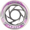 Piper Shuffle Pro Aluminum Hub Roller Skate Wheels, White, 63.5mm