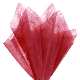 M METERXITY 114-Sheet Korean Cotton Wrapping Flower Paper, 11.8 Inch/ 30cm Waterproof Floral Wrapping Cotton Paper for Bouquets/Gift Packaging [Red]