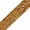 Unbranded Gold Plated Hematite Star Cut Nugget Beads 8mm 15.5"