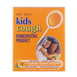 Key Sun Kids Cough Orange Flavoured 10 Lozenges