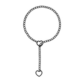 Manfnee Lariat Y-Halsketten Herz Ring Kette Halskette Slip Kette Halskette für Damen Punk Gothic Kette Choker Halskette