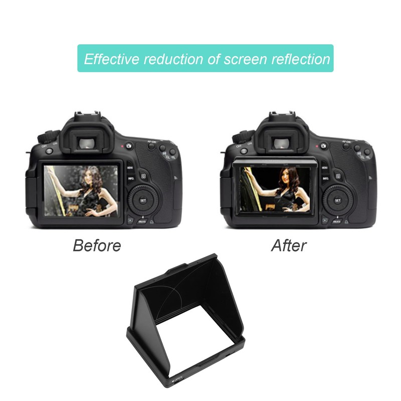 Acogedor Camera LCD Screen Hood Sunshade, 3.2" LCD Screen Hood