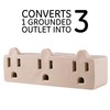 General Electric 3-Outlet Extender, Grounded Wall Tap, 3-Prong, Multiple Plug,