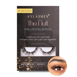 AYLASHES Maxi Box The Fluff DIY Eyelash Extensions for Home 5 Pairs of Eyelashes with up to 7 Days Hold