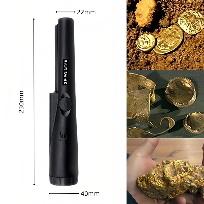 MANJIAMEI Metal Detector, Handheld, Handheld, Gold Detector, High Sensitivity, Lightweight,