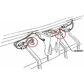 Inline Tube Compatible with 1968-72 Olds Cutlass Trunk Wiring Harness Body Plug Each