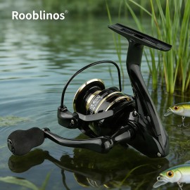 Rooblinos NX Left Hand Spinning Reel-Plastic & Nylon Bait for River Stream & Lake FishingSpool Capacity: 2000 Series