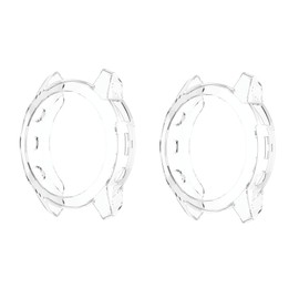 WIIKAI Pack of 2 Protective Cases Compatible with Garmin Epix Gen 2 for Garmin Epix 2 Case with TPU All-Round Protective Case Bumper Case Cover Protective Case Xin Transparent