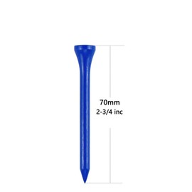 Zivisk Golf Tees Holz - 100 Stück 70mm Bambus Tees (Blau)
