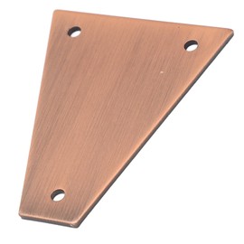 3 Hole Triangular Metal Truss Rod Cover for Electric Guitar Bass, Protects From Dust and Debris (GR09A)