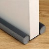 Premium Front Door Draft Stopper & Wind Blocker Gap Blocker Gray 2ea
