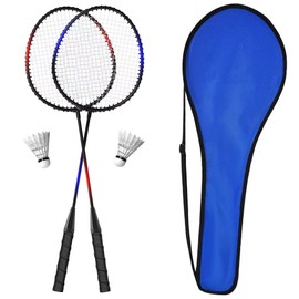 KH Badminton Rackets Set 2/4 for Adults Kids - Family Outdoor Sports Backyard Beach Lawn Game - Complete Badminton Set Includes Racquets,Shuttlecocks & Carry Bag