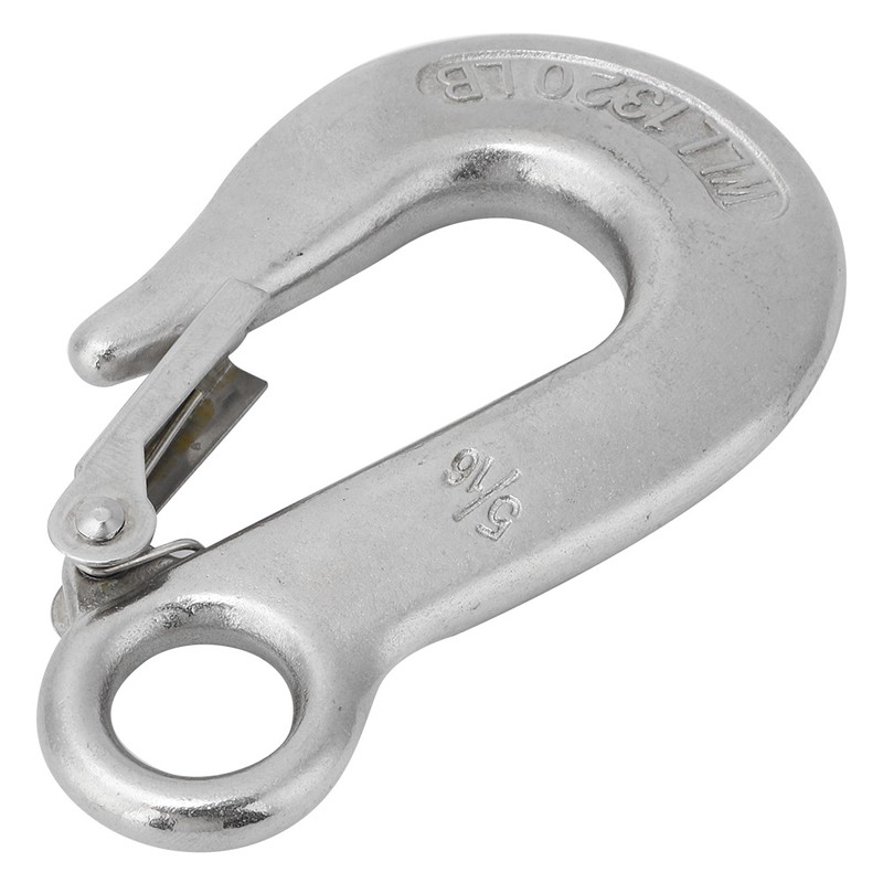 Durable Stainless Steel Clevis Slip Hook with Safety Latch Rowing