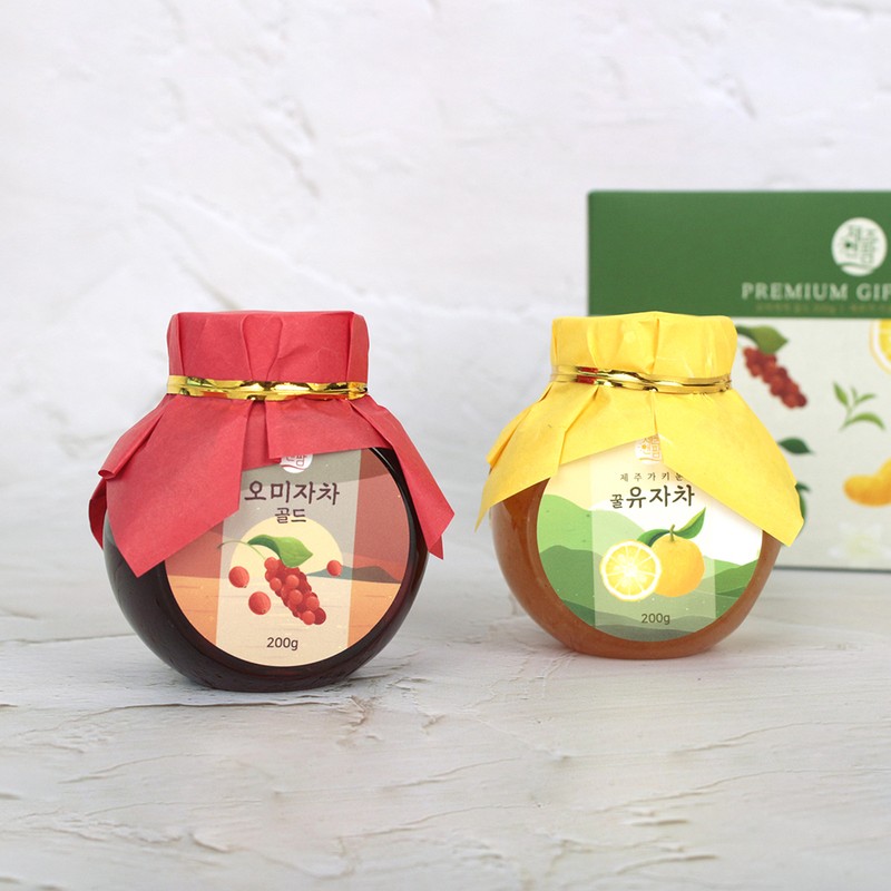 orange tree New premium Jeju tea gift set of 2