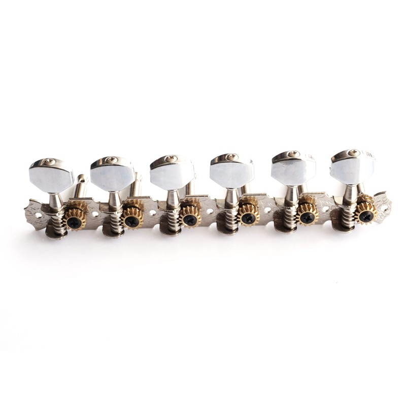 Guitar Anatomy 6 In Line Strip Tuners Vintage Open Gear