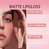 3-PCS Set Nude Matte Lipsticks & Glosses - Moisturizing, Long-Lasting
