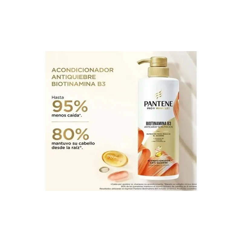 Rutina Pantene Anti Caida Biotinamina Vitamina B5 B3 4pack