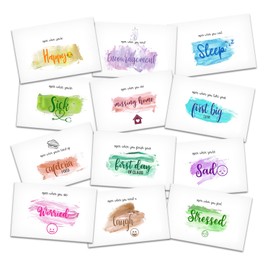 Colorful Open When Envelopes for University College Student, Leaving Home Daughter Son Gifts, Boyfriend or Girlfriend College Care Package, Long Distance Relationship Friend Gift, 12 Envelopes -02