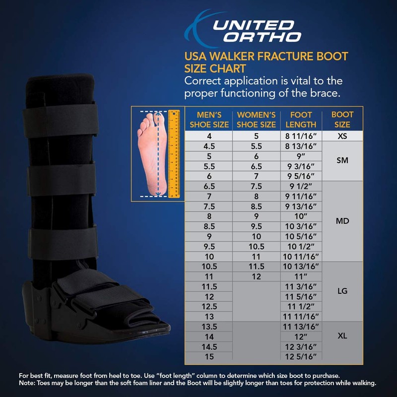 United Ortho 12005 Standard Walking Boot, Medium