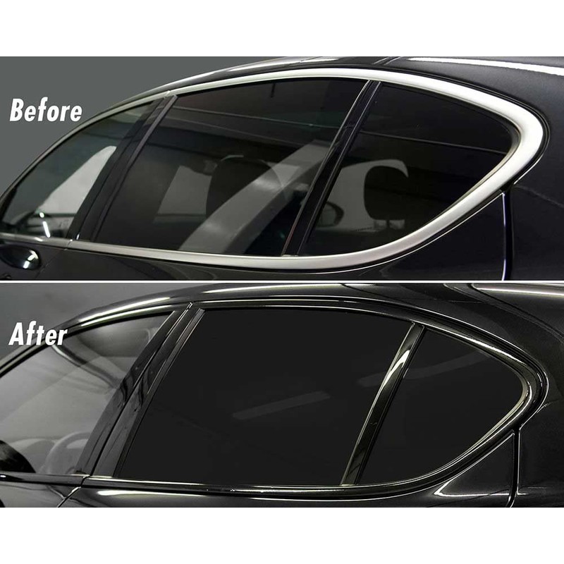 NewL BLACK HIGH GLOSS VINYL TAPE WITH AIR RELEASE MOUNTING
