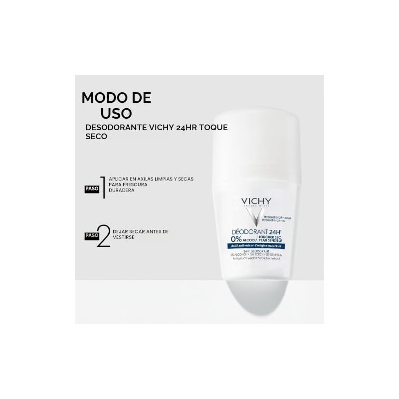 Vichy "vichy deos desodorante anti-humedad 24h 50ml ideal para pieles