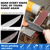 SI FANG Electric Mini Belt-Sander Knife Sharpener, 7 Speeds Portable