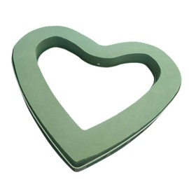 DOITOOL Floral Foam Block Heart Shaped Floral Foam Cage with Suction Cup for Fresh or Artificial Flowers, Wedding Party Decorations, Dry and Wet Flower Cage Holder for Flower Arrangement