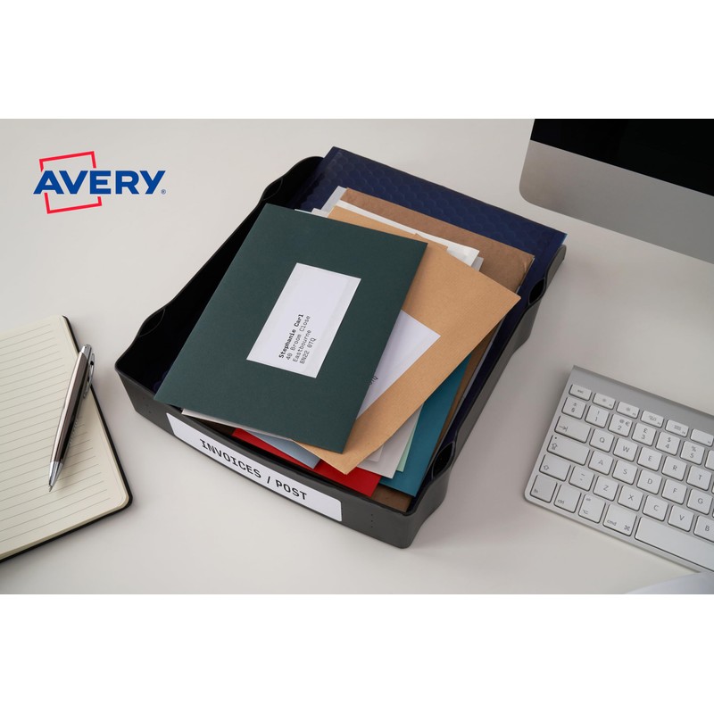 Avery Printable, Customisable Parcel Shipping Address Labels, Inkjet Printers, 6